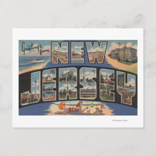 New JerseyLarge Letter ScenesNew Jersey Briefkaart