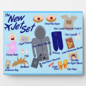 New Jet Set Funny Air Travel Cartoon Parody Fotoplaat (Voorkant)