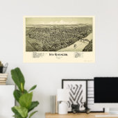 New Kensington, PA Panoramic Map - 1902 Poster (Thuiskantoor)