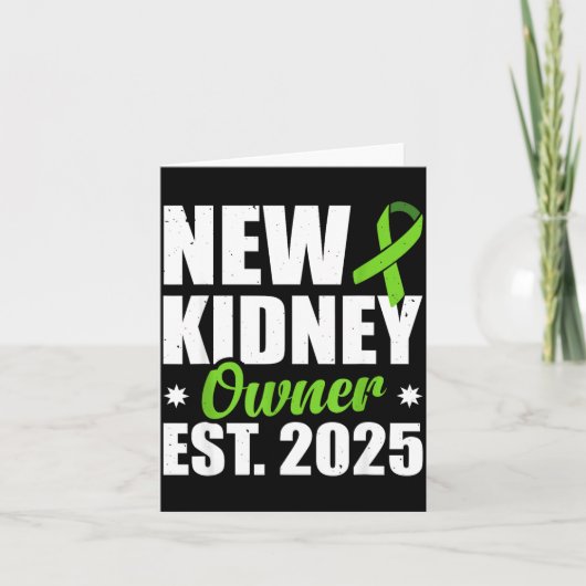 New Kidney Owner Est. 2025 Kaart (Voorkant)