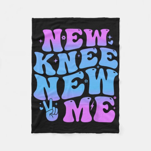 New Knee New Me Funny Knee Replacement Surgery Rec Fleece Deken (Voorkant)