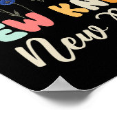 New Knee New Me Funny Knee Surgery Recovery Joke Poster (Hoek)