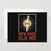 New Knee Old Knee Knee Surgery Briefkaart (Voorkant / Achterkant)