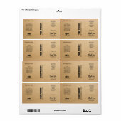 New Kraft Brown Body Butter Jar Labels (Full Sheet)