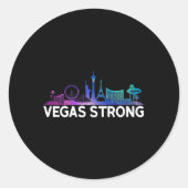 New Las Vegas Strong For Men, Women And Youth Ronde Sticker (Voorkant)