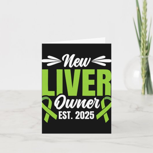 New Liver Owner Est. 2025 - Liver Transplant Recie Kaart (Voorkant)