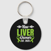 New Liver Owner Est. 2025 - Liver Transplant Recie Sleutelhanger (Voorkant)