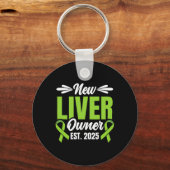 New Liver Owner Est. 2025 - Liver Transplant Recie Sleutelhanger (Voorkant)