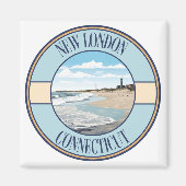 New Londen, Connecticut Magneet (Voorkant)