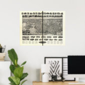 New London Connecticut 1911 Panoramic Map Poster (Thuiskantoor)