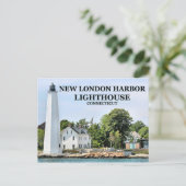 New London Harbour Lighthouse, Connecticut Briefka Briefkaart (Staand voorkant)