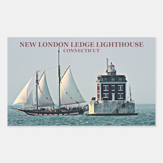 New London Ledge Lighthouse, Connecticut Stickers (Voorkant)