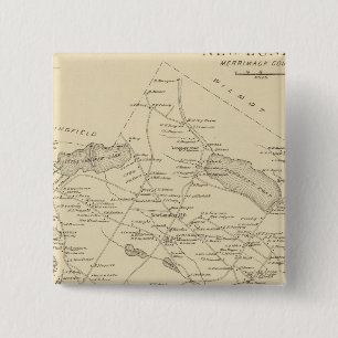 New London, Scytheville Vierkante Button 5,1 Cm