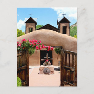 New Mexico Adobe Church Briefkaart