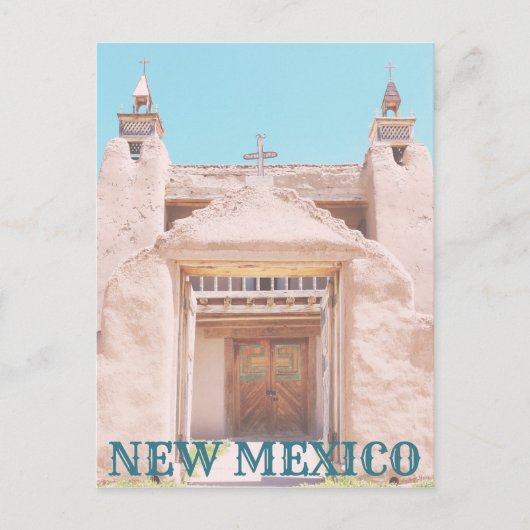 New Mexico Adobe Church Briefkaart (Voorkant)