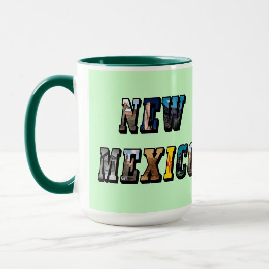 New Mexico Afbeelding Tekst Mok (Links)