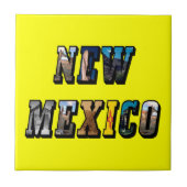 New Mexico Afbeelding Tekst Tegeltje (Voorkant)