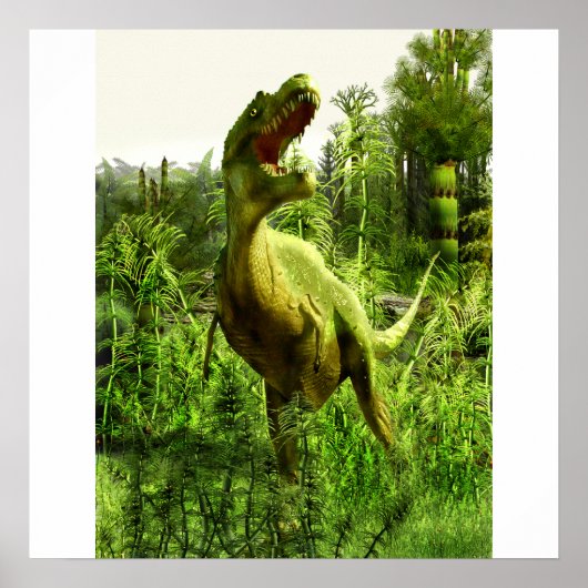 New Mexico Allosaurus Poster (Voorkant)