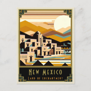 New Mexico   Art. Deco Briefkaart