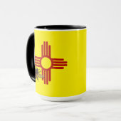 New Mexico Bee Keeper Honing Bee Zia Symbool Mok (Voorkant links)