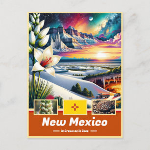 New Mexico betoverde landschapswonderen Briefkaart