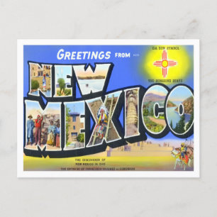 New Mexico Big Letters Briefkaart