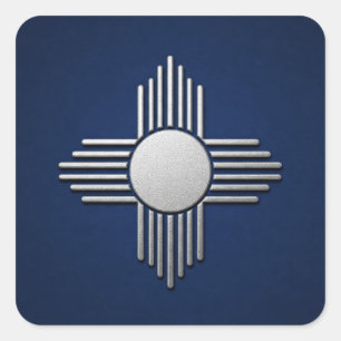 New Mexico Blue Vierkante Sticker