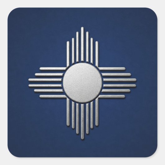 New Mexico Blue Vierkante Sticker (Voorkant)