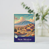 New Mexico | Carte postale ombragée style Anime (Debout devant)
