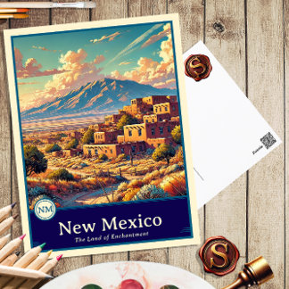New Mexico | Carte postale ombragée style Anime