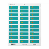 New Mexico Centennial Turquoise Zia Adres Label (Full Sheet)
