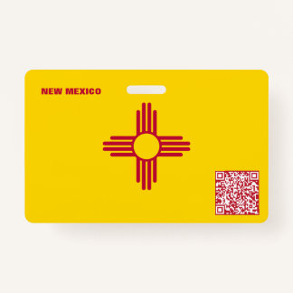NEW MEXICO - Child ID - USA Flag Achtergrond Badge