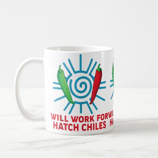 New Mexico Chili Peppers Werken Voor Hatch Chile Koffiemok (Links)