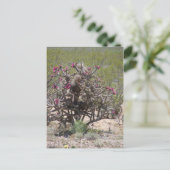 New Mexico Cholla in Bloei Briefkaart (Staand voorkant)