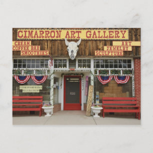 New Mexico, Cimarron. Cimarron kunstgalerie, Nieuw Briefkaart