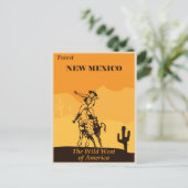 New Mexico  Cowboy Reizen Briefkaart (Staand voorkant)