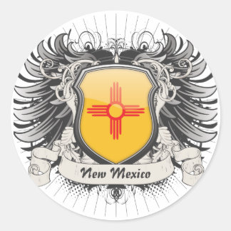 New Mexico Crest Ronde Sticker