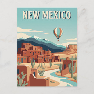 New Mexico Desert Southwest Vintage Poster Briefkaart