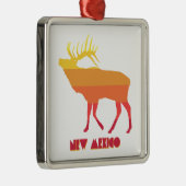 New Mexico Elk Metalen Ornament (Rechts)