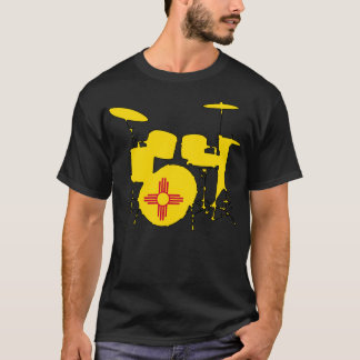New Mexico flag drums  T-shirt
