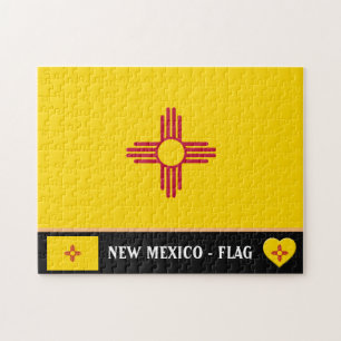 New Mexico Flag & New Mexico State USA/America Legpuzzel