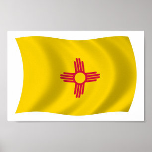 New Mexico Flag Poster Print