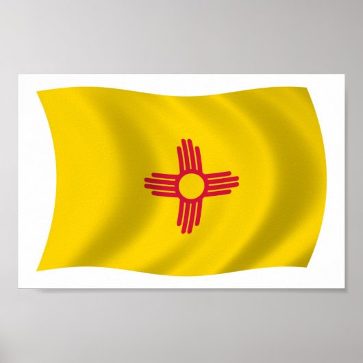 New Mexico Flag Poster Print (Devant)