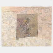 New Mexico fleece deken (Voorkant (Horizontaal))