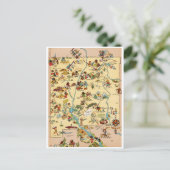 New Mexico  Funny Map Briefkaart (Staand voorkant)