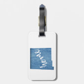 New Mexico Home Wood Grain Bagagelabel (Achterkant verticaal)