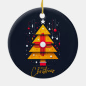 🔴NEW MEXICO INSPIRED FLAG CERAMIC ORNAMENT (Achterkant)