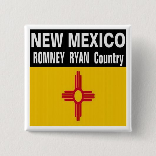 NEW MEXICO is Romney Ryan Country Button (Voorkant)