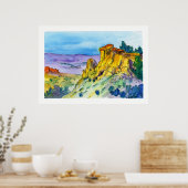 New Mexico Landscape High Desert Trail 01 Poster (Keuken)