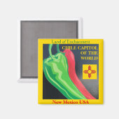 New Mexico License Plate Chile Magnet Zia (Recto/Verso)